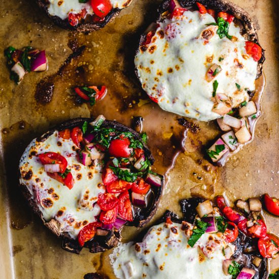 Baked Portobello Mushrooms - Recipe photo by sipandfeast