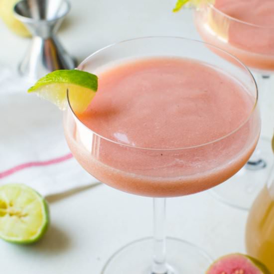 Guava Banana Rum Daiquiris - Recipe photo by garlic and zest