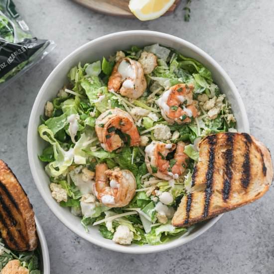 Lemon Herb Shrimp Caesar Salad - Recipe photo by Spices in my DNA