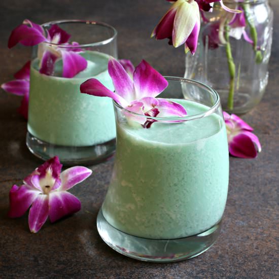 Frozen Coconut Blue Hawaiian - Recipe photo by Hungry Couple