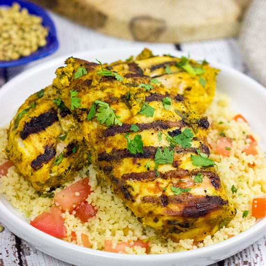 Grilled Moroccan Chicken - Recipe photo by spicedblog