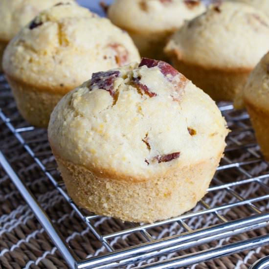 Maple Bacon Corn Muffins - Recipe photo by asavoryfeast