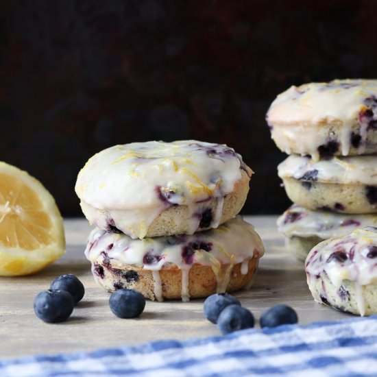 Baked Blueberry Donuts with Lemon - Recipe photo by Girl Heart Food