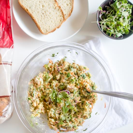 Veggie Smashed Chickpea Salad - Recipe photo by Thenaturalnurturer
