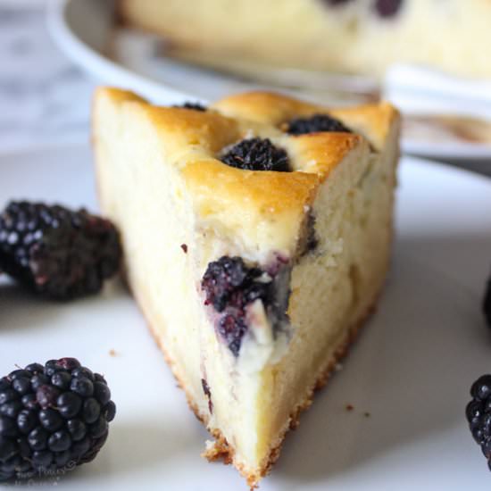 Blackberry Ricotta Cake - Recipe photo by twoplacesatonce