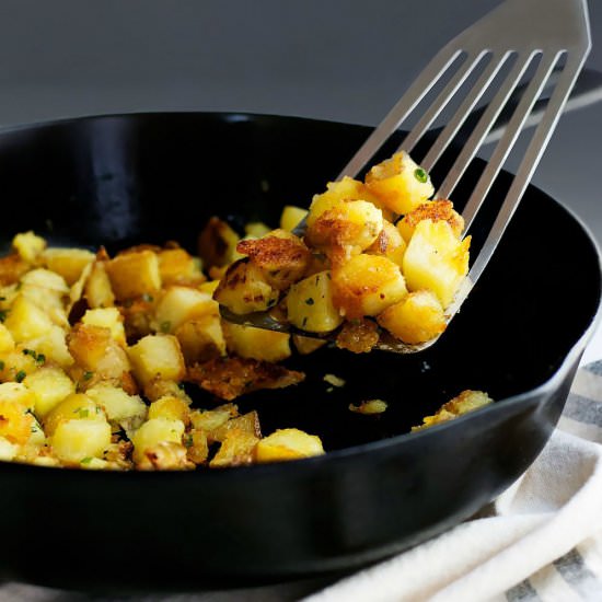 Skillet Potatoes - Recipe photo by PinchandSwirl