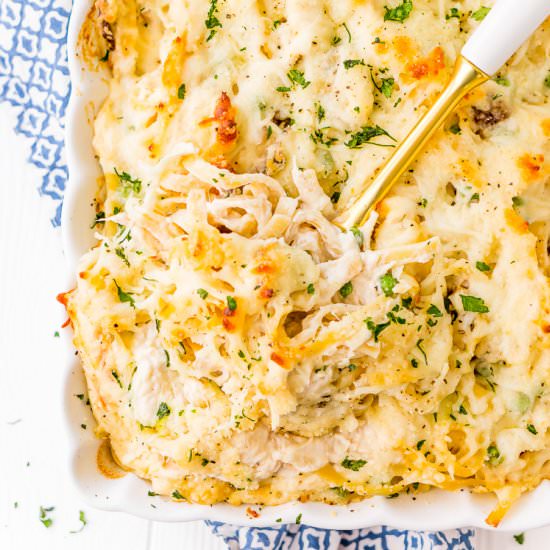 Chicken Tetrazzini Casserole - Recipe photo by fickrj5