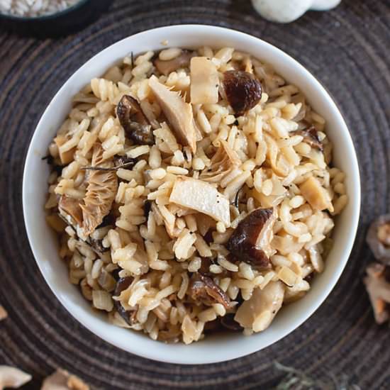 Mixed Mushroom Risotto - Recipe photo by MasalaHerb