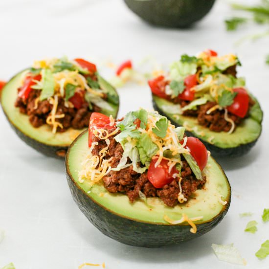 Taco Stuffed Avocados - Recipe photo by pinch of parsley