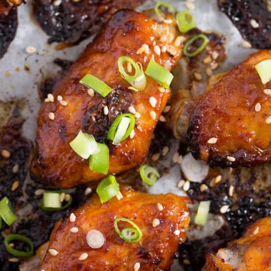 Korean Chicken Wings in Oven - Recipe photo by adinutza