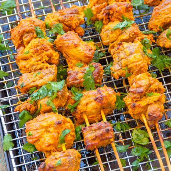 Tandoori Lamb Skewers - Recipe photo by Priyanka DK