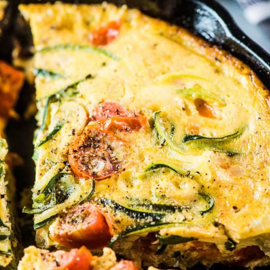 Tomato Zoodle Frittata - Recipe photo by The Endless Meal