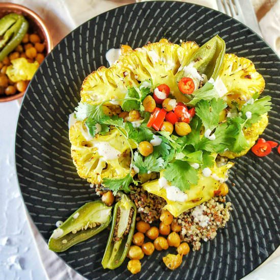 Turmeric Cauliflower Steaks - Recipe photo by SweetCaramelSunday