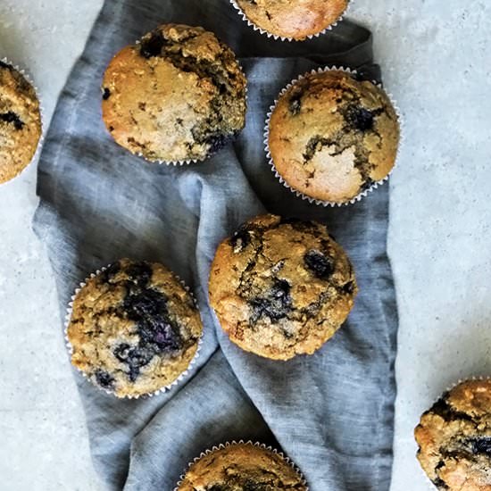 BLUEBERRY OATMEAL MUFFINS - Recipe photo by BrightBird
