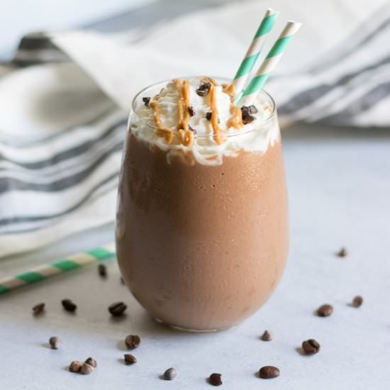 Peanut Butter Mocha Smoothie - Recipe photo by lemons and zest