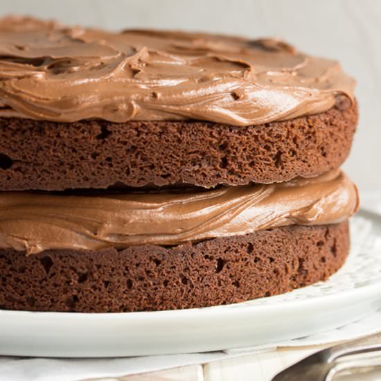 SUPER Easy Chocolate Cake - Recipe photo by KitchenMason