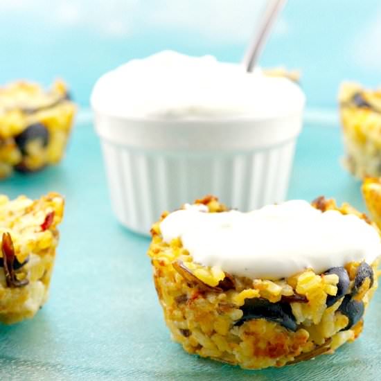 Mediterranean Chicken & Rice Cups - Recipe photo by Food Meanderings