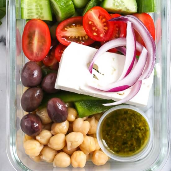 Greek Chickpea Salad - Recipe photo by Skinnytaste