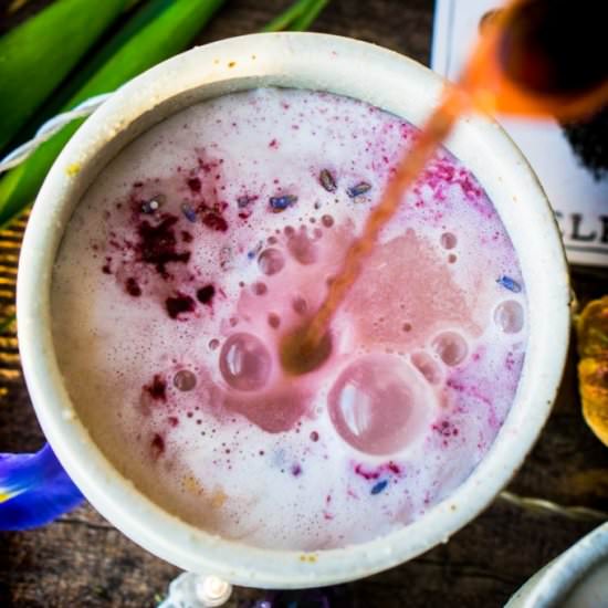 Lavender Blueberry Moon Milk - Recipe photo by mytinylagunakitchen