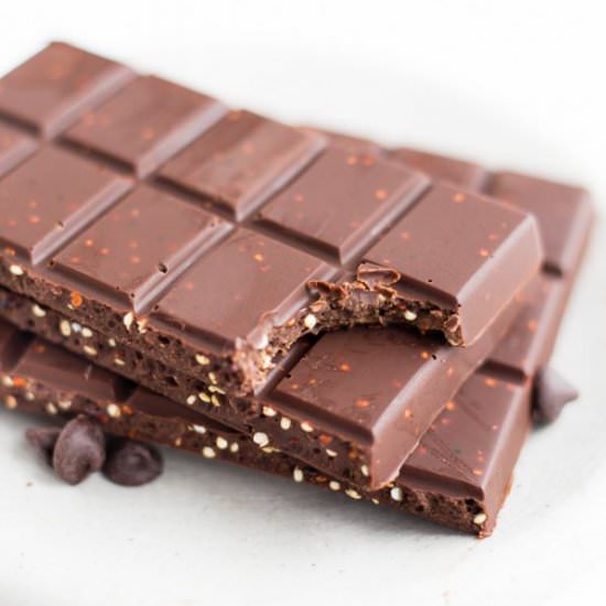 Chocolate Quinoa Bark - Recipe photo by veggiebalance