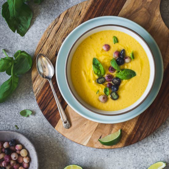 Cantaloupe Gazpacho - Recipe photo by lepetitchefsb