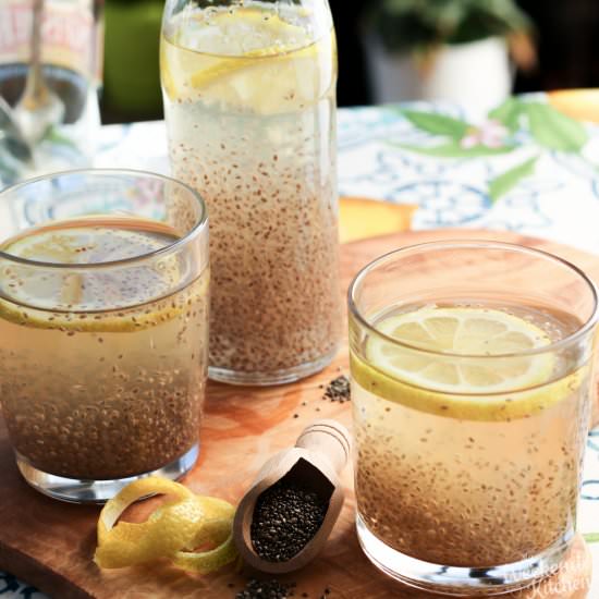 Lemon Chia Fresca - Recipe photo by MyWeekendKitchen