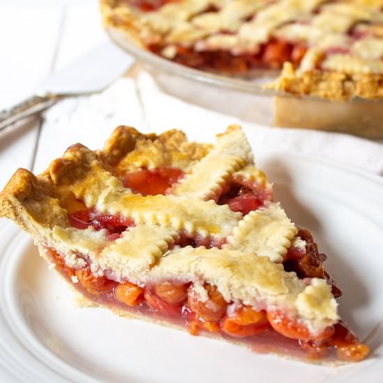 Cherry Pie - Recipe photo by BeyondtheCoop