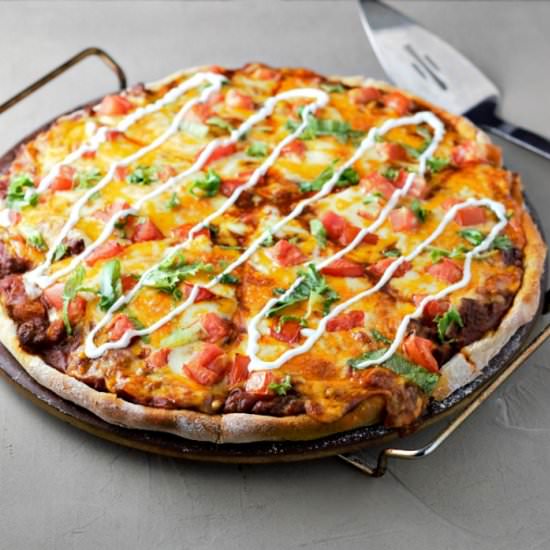 Enchilada Pizza - Recipe photo by ZonaCooks