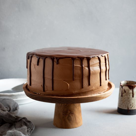Dark chocolate mousse cake - Recipe photo by Bibbyskitchenat36