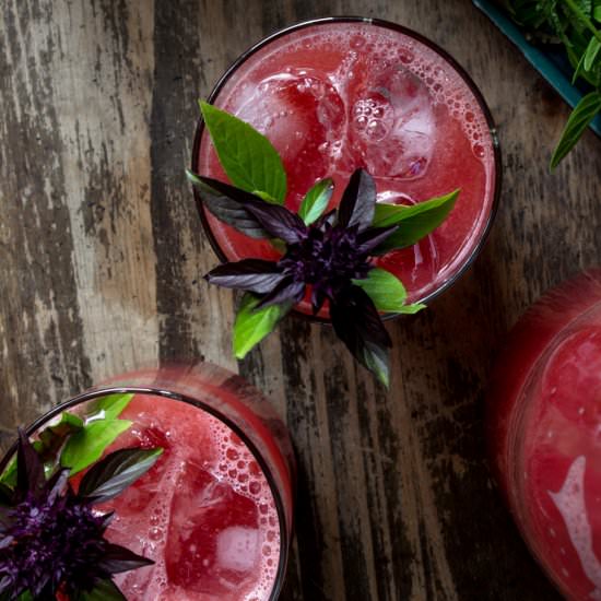 Soju Watermelon Cocktail - Recipe photo by pupswithchopsticks