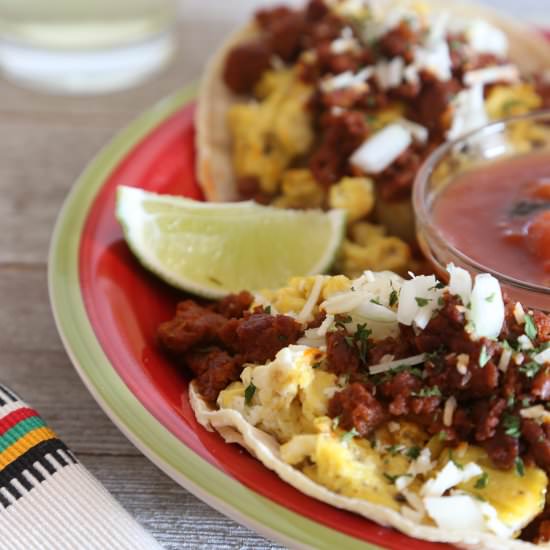 Chorizo Eggs & Potatoes Tacos - Recipe photo by todays delight