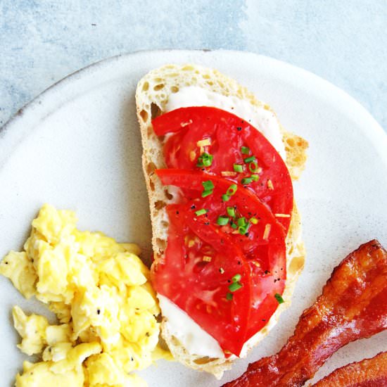 Best Tomato Toast - Recipe photo by myeverydaytable