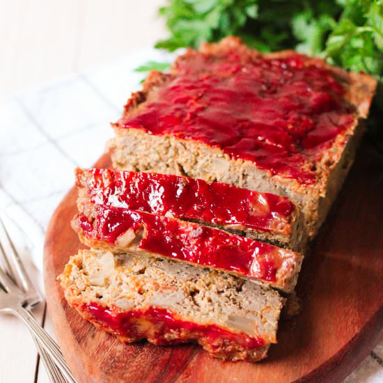 Low Carb Veggie-Packed Meatloaf - Recipe photo by recipestonourish