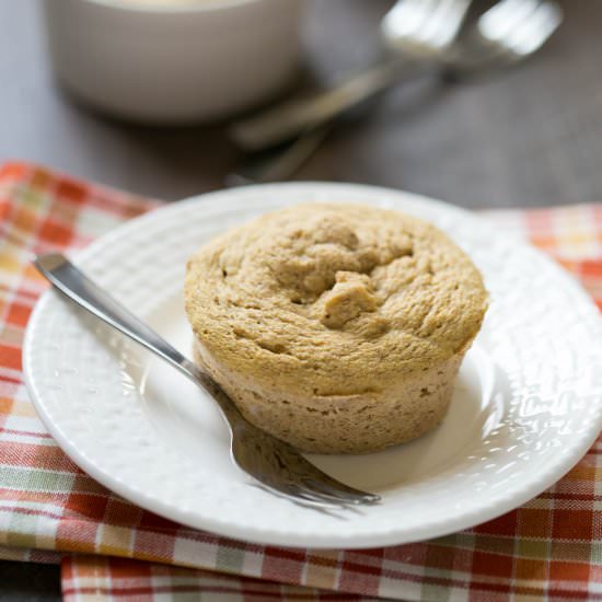 Coconut Flour Pumpkin Mug Cake - Recipe photo by littlebitrecipes