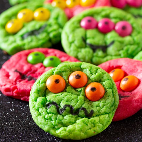 Halloween Monster Cookies - Recipe photo by ikneadtoeat