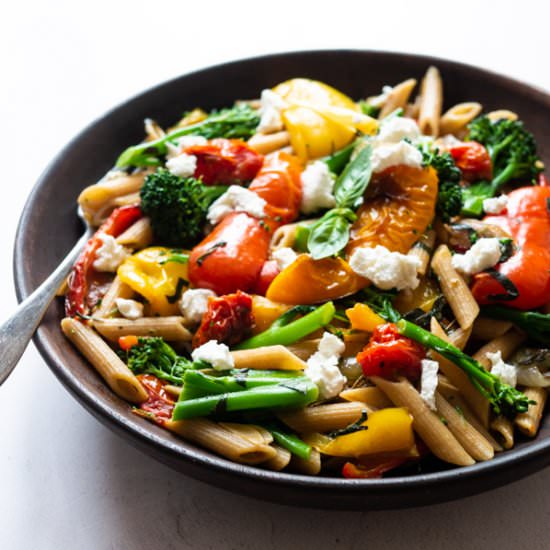 Slow Roast Pepper & Tomato Pasta - Recipe photo by elizabethchloe
