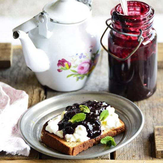 Small Batch Easy Blueberry Jam - Recipe photo by AnEdibleMosaic