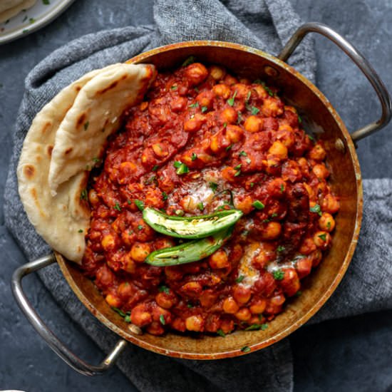 Restaurant Style Chana Masala - Recipe photo by thecuriouschickpea