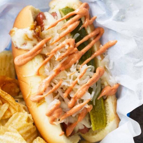 Reuben Hot Dogs - Recipe photo by taste and tell
