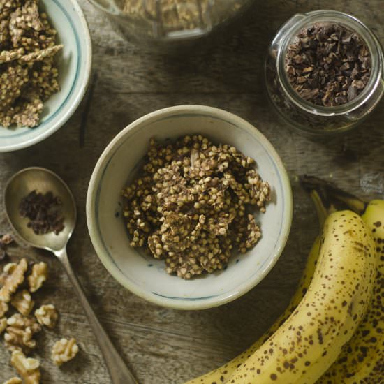 Raw Sprouted Buckwheat Granola - Recipe photo by putumayokitchen