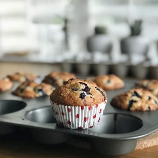 Buttermilk Blueberry Muffins - Recipe photo by dailydosesofsugar
