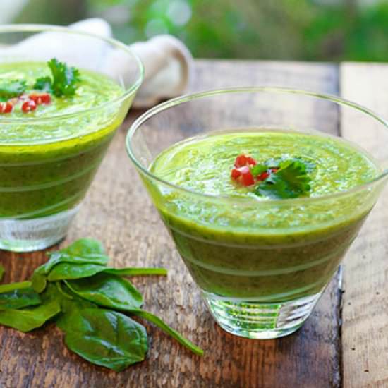 Mean Green Gazpacho - Recipe photo by asiancaucasian