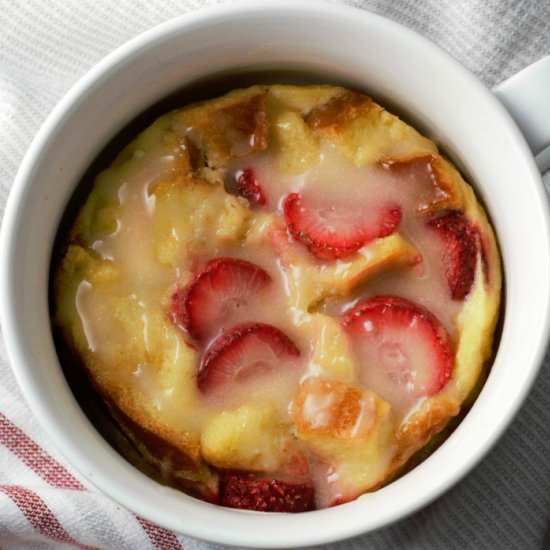 Strawberries and Cream Bread Puddin - Recipe photo by ZonaCooks