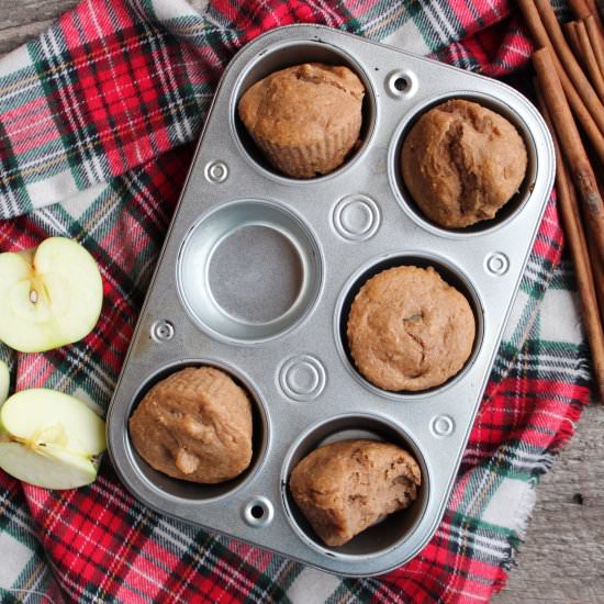 Three Ingredient Apple Spice Muffin - Recipe photo by thespeedyspatula