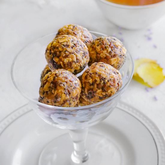 Cashew-Ginger Protein Energy Balls - Recipe photo by EasycookingwithMolly
