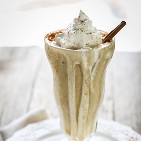 Pumpkin Pie Milkshake - Recipe photo by theprairiehomestead
