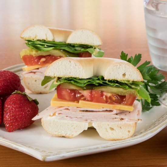 Turkey and Sharp Cheddar Sandwich - Recipe photo by For the Love of Cooking