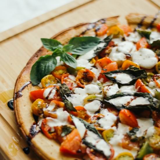Bruschetta Pizza with Balsamic - Recipe photo by anunblurredlady