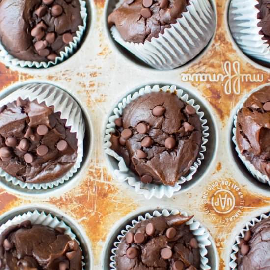 Chocolate Butternut Squash Muffins - Recipe photo by Thenaturalnurturer