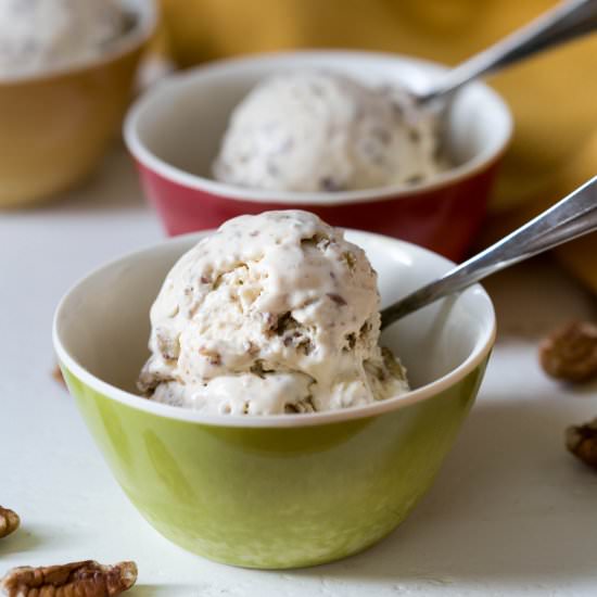 Butter Pecan Ice Cream - Recipe photo by littlebitrecipes